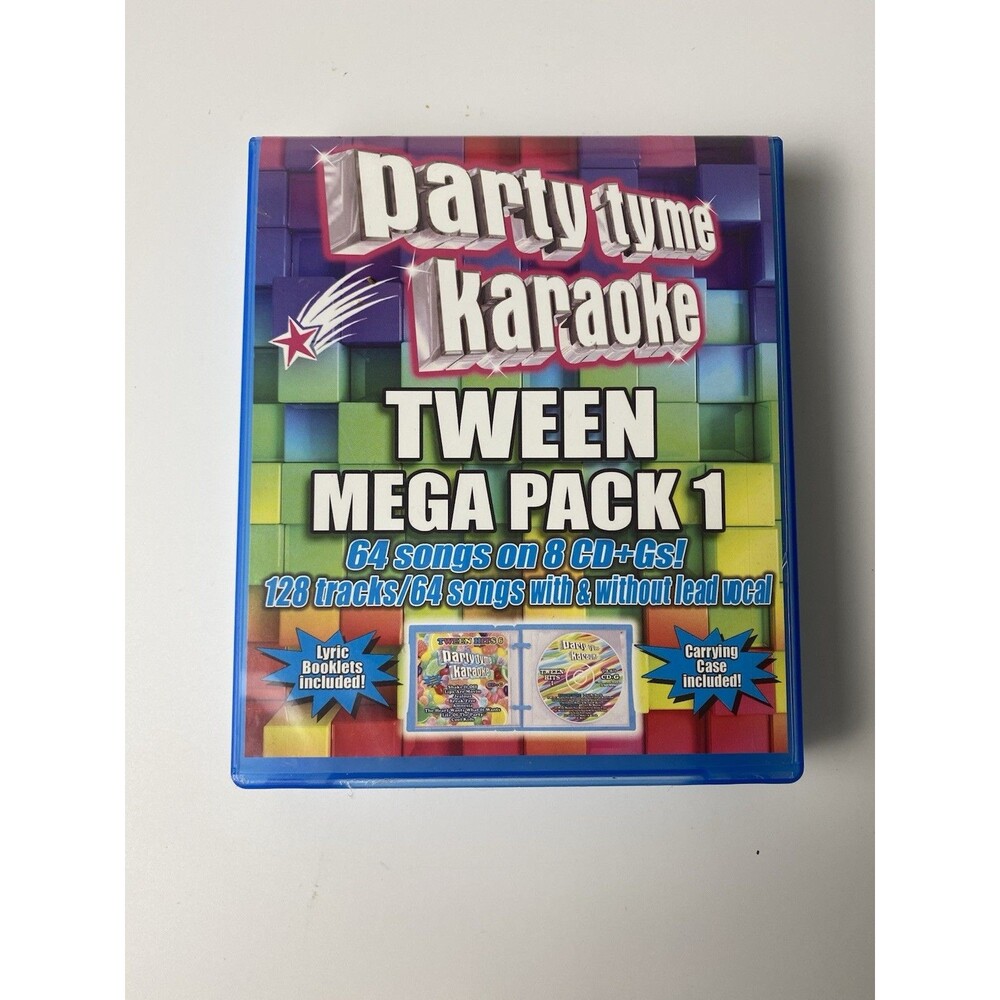 Party Tyme Karaoke Hits: Tween Mega Pack  (8 CDs, 2015) 64 Popular Songs